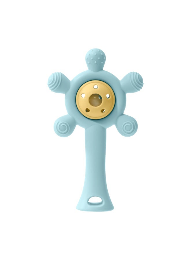 Mini Treasures BPA Free Silicone Teether Toy Baby Rattle Toy Teething Ring Sensory Toys For Toddlers Teething Chewing Toy Baby Accessories - Image 1